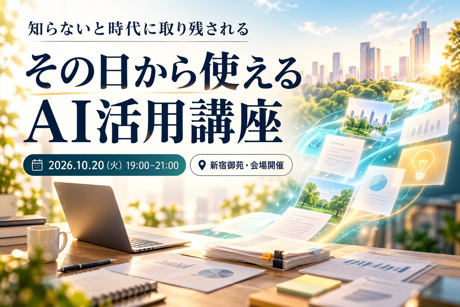 知らないと時代に取り残される!その日から使えるAI活用講座